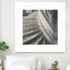 Descending I by YK Studios 1X on GIANT ART - gray architectural stair