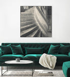 Descending I by YK Studios 1X on GIANT ART - gray architectural stair