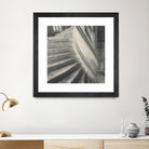 Descending I by YK Studios 1X on GIANT ART - gray architectural stair