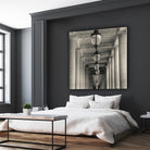 Corridor I by YK Studio on GIANT ART - black architectural perspective