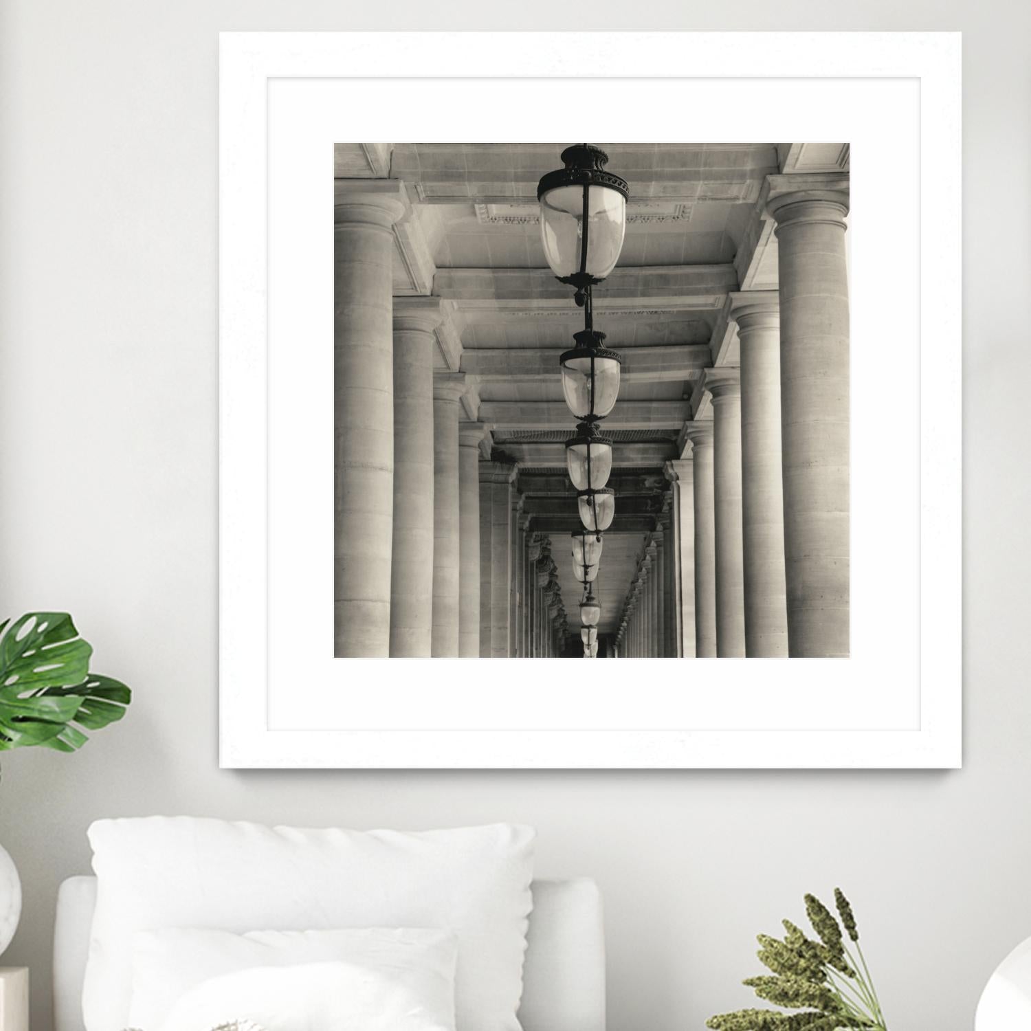 Corridor I by YK Studio on GIANT ART - black architectural perspective