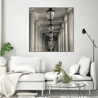 Corridor I by YK Studio on GIANT ART - black architectural perspective