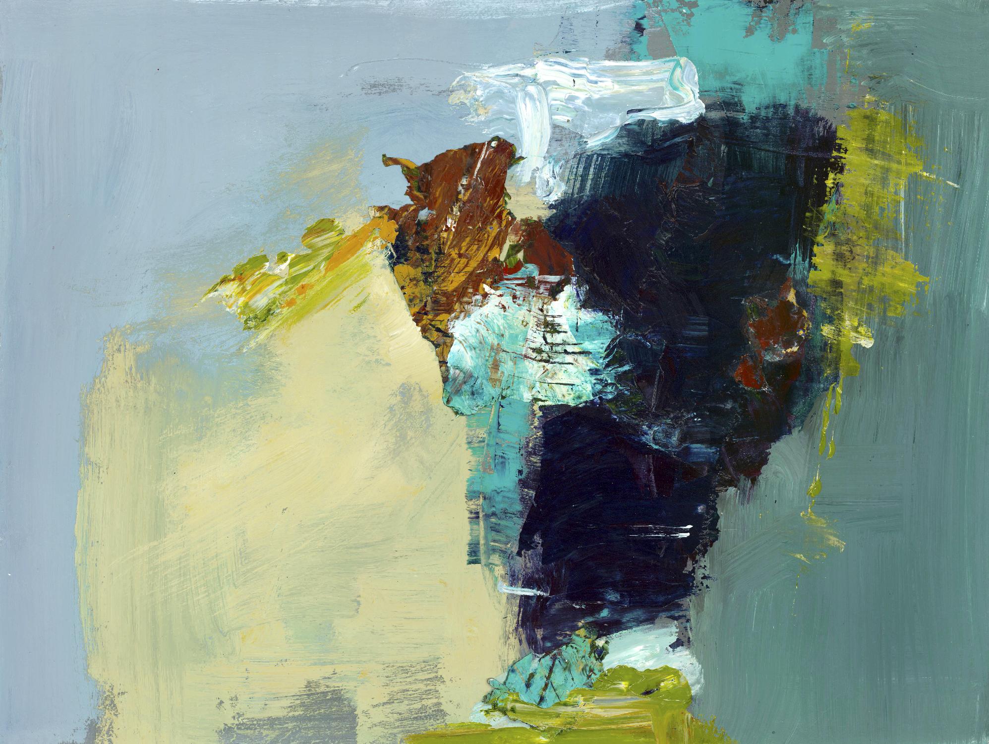 Absence by Fiona Hoop on GIANT ART - yellow abstract