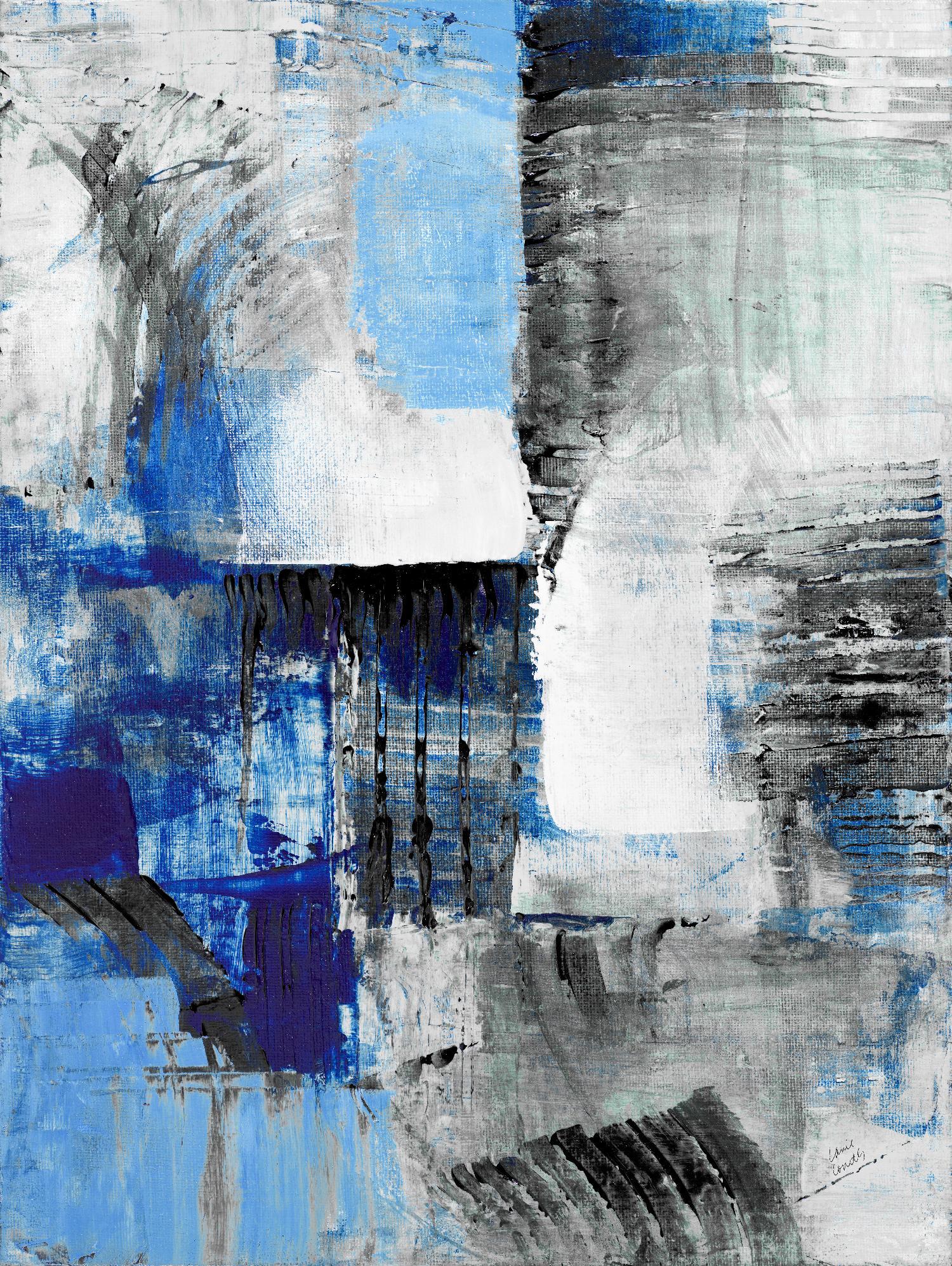 Mystic Bleu Abstract by Lanie Loreth on GIANT ART - bleu abstract