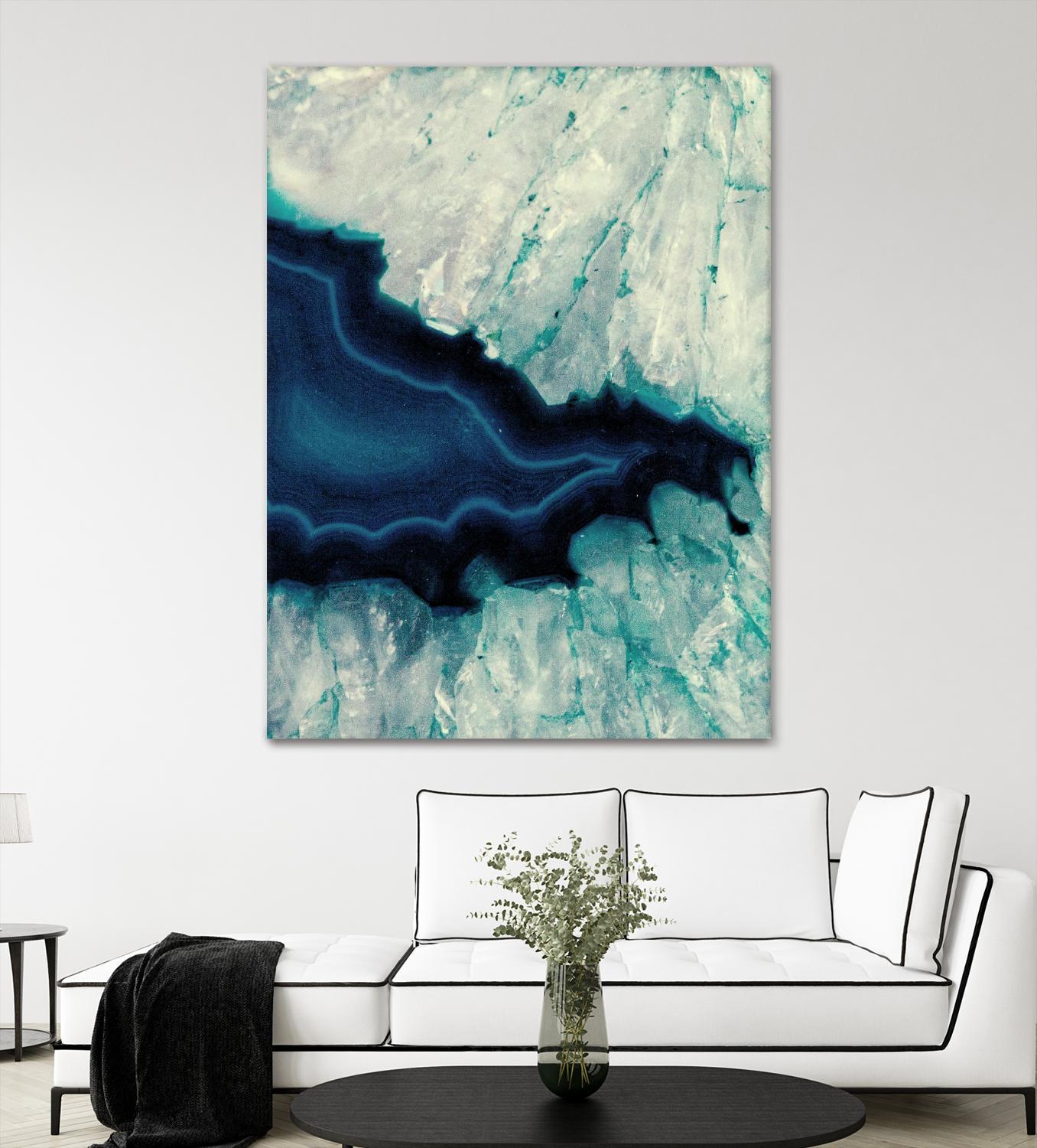 Up Close Blue Mineral II by Susan Bryant on GIANT ART - abstract 