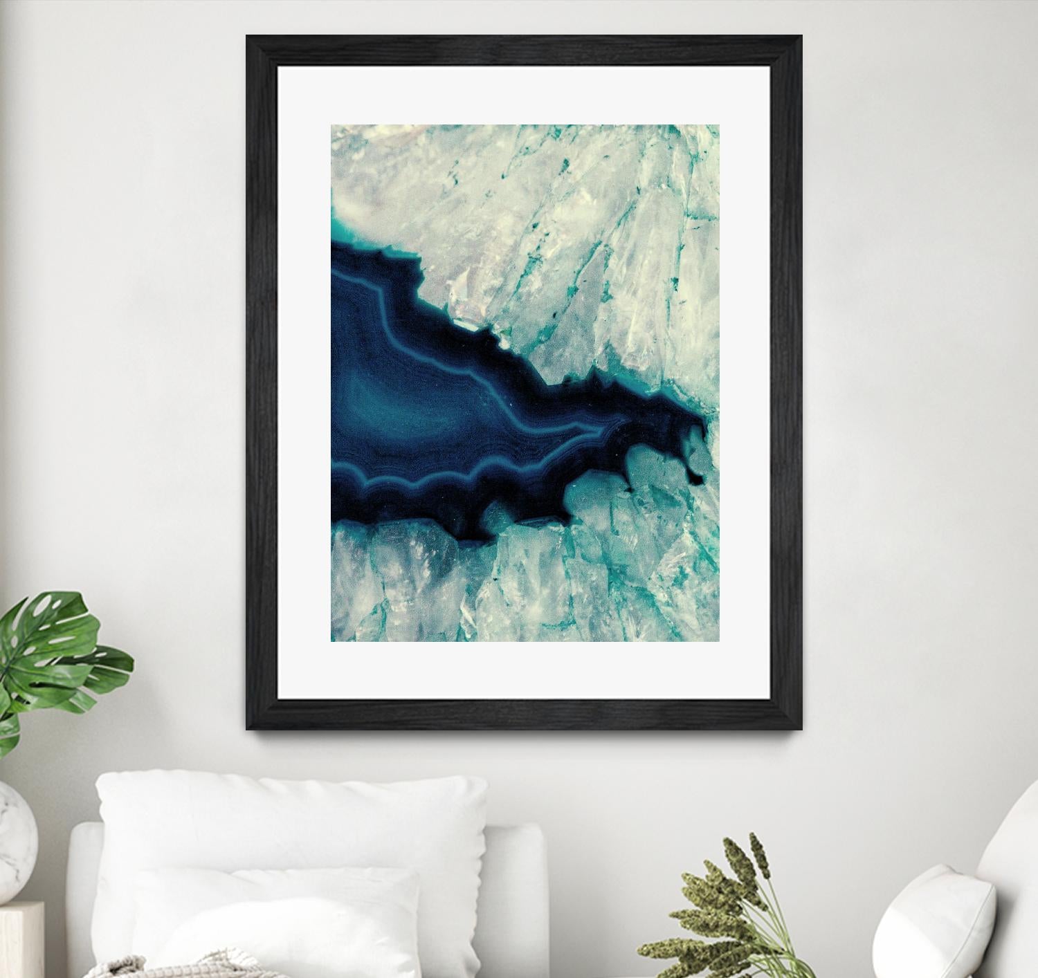 Up Close Blue Mineral II by Susan Bryant on GIANT ART - abstract 