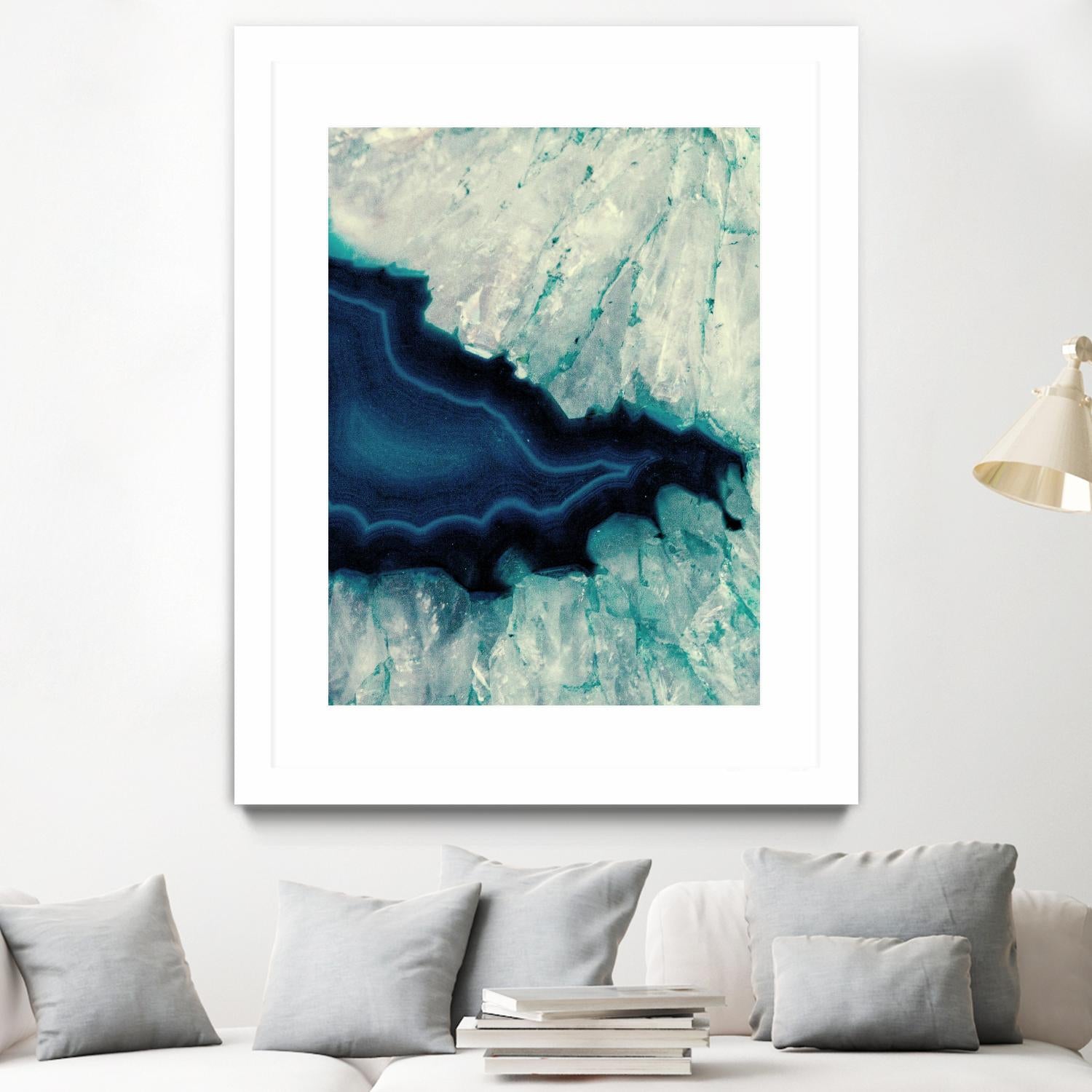 Up Close Blue Mineral II by Susan Bryant on GIANT ART - abstract 