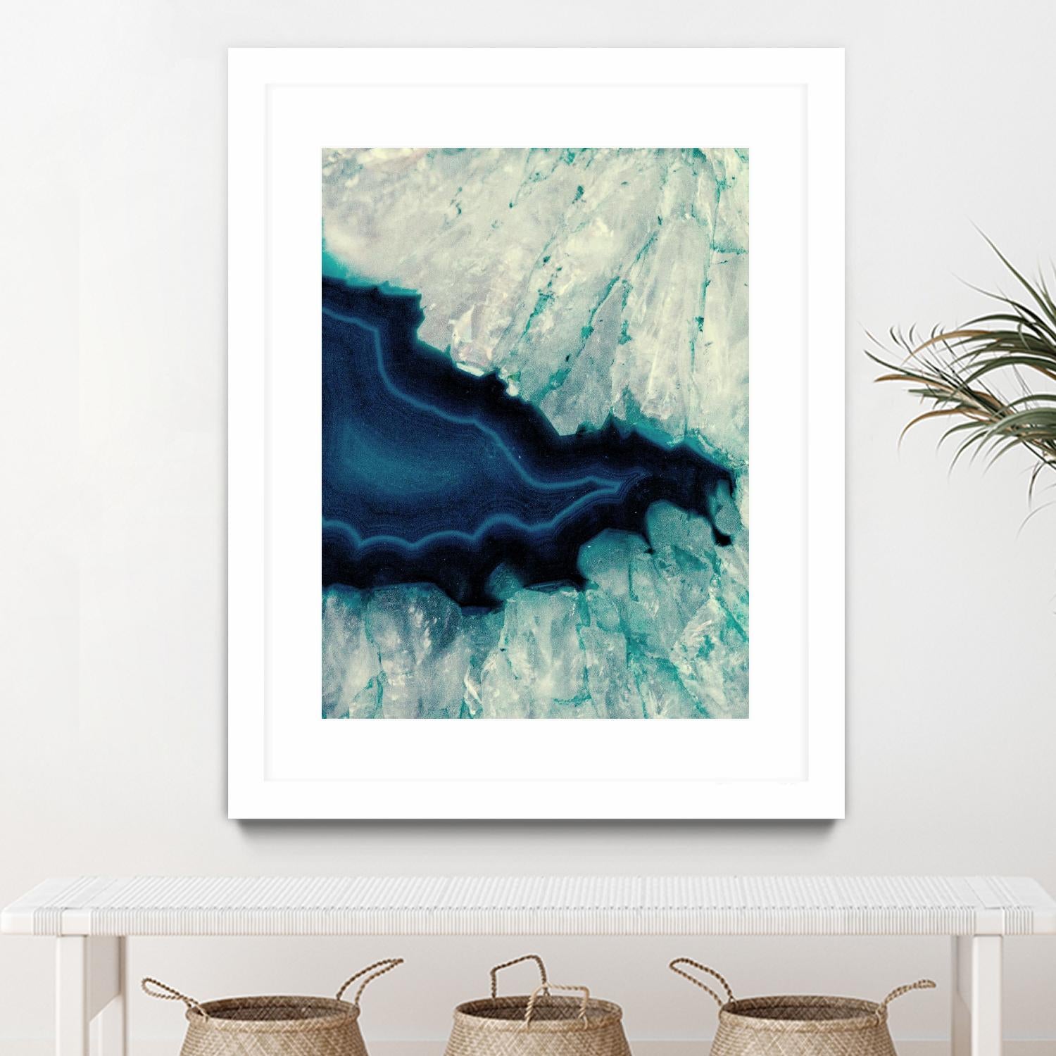 Up Close Blue Mineral II by Susan Bryant on GIANT ART - abstract 