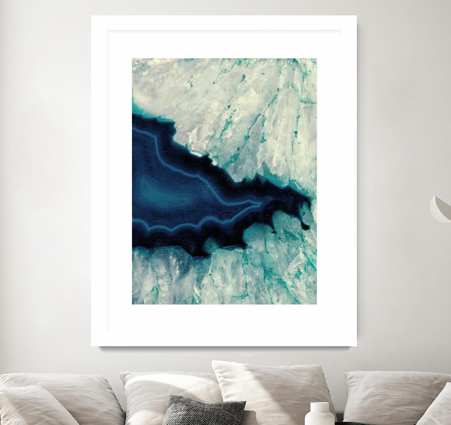 Up Close Blue Mineral II by Susan Bryant on GIANT ART - abstract 