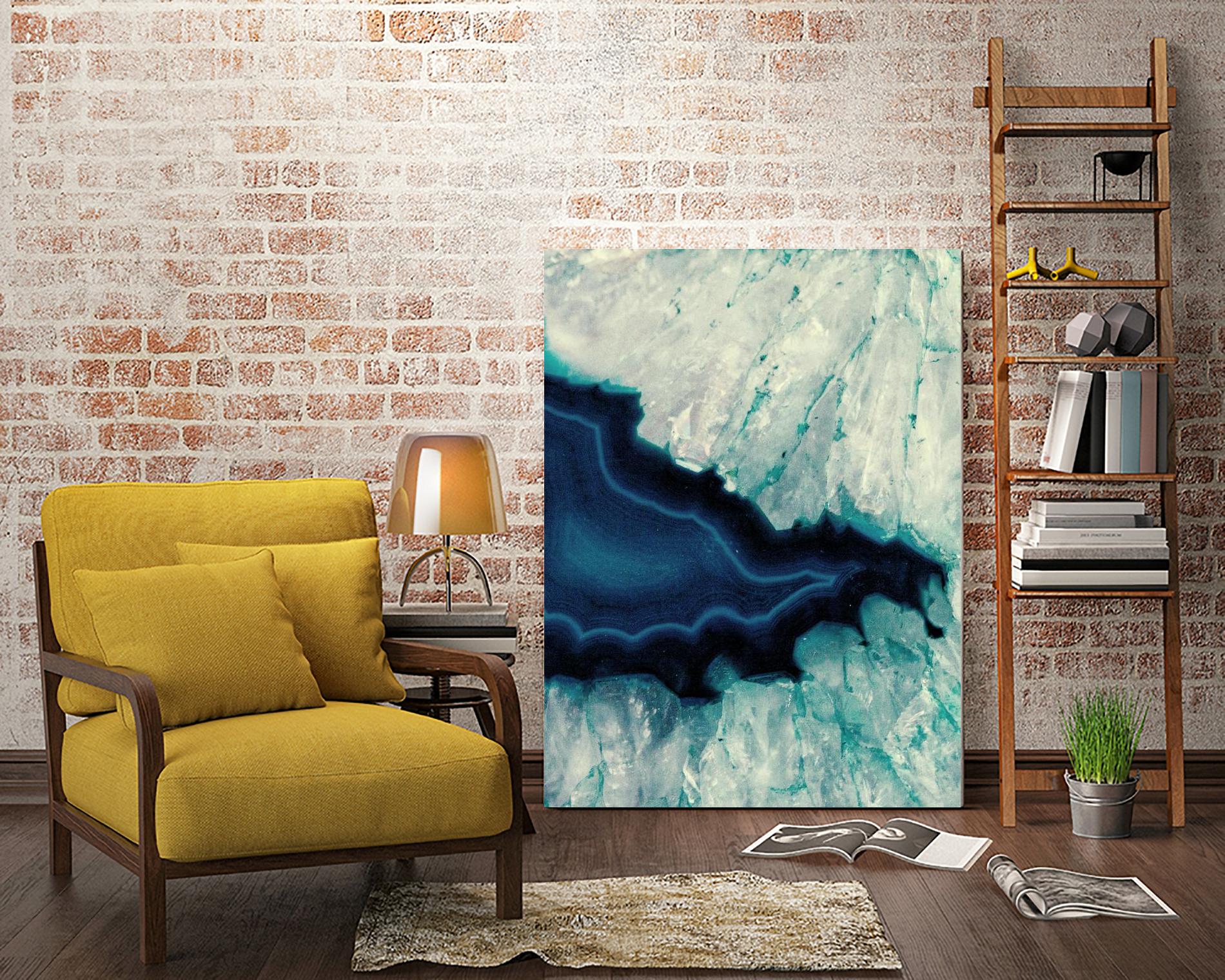 Up Close Blue Mineral II by Susan Bryant on GIANT ART - abstract 