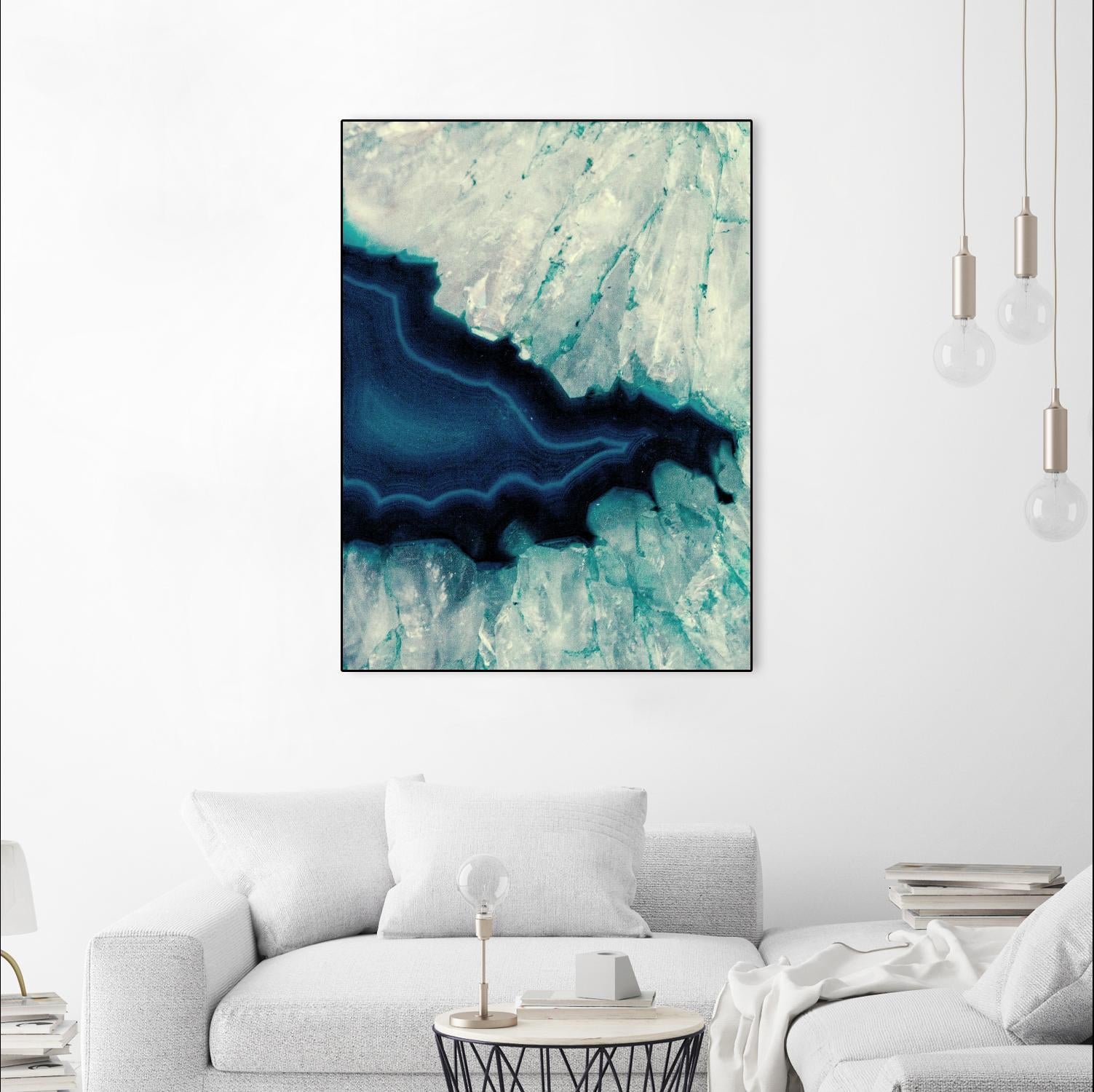 Up Close Blue Mineral II by Susan Bryant on GIANT ART - abstract 