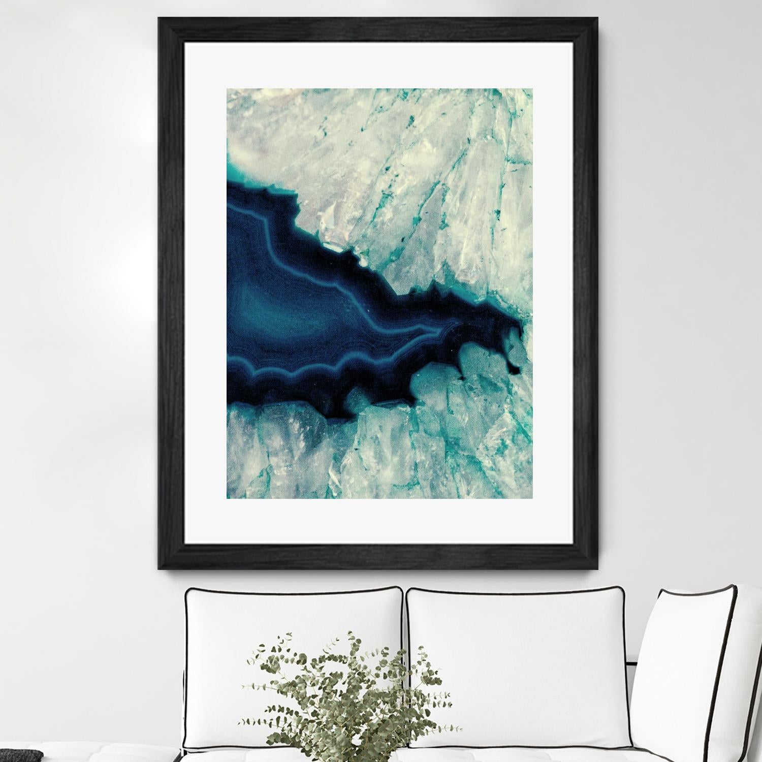 Up Close Blue Mineral II by Susan Bryant on GIANT ART - abstract 