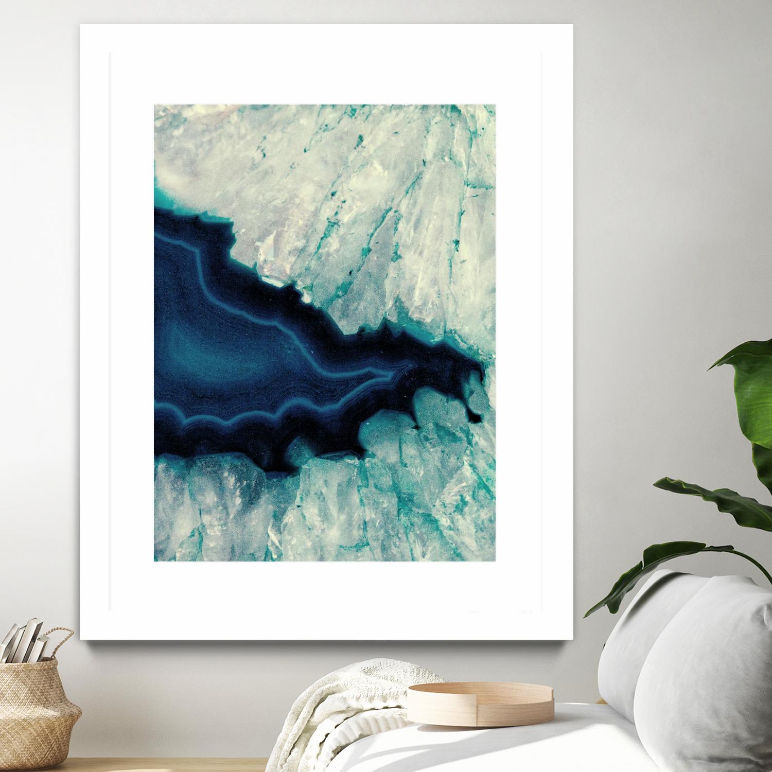 Up Close Blue Mineral II by Susan Bryant on GIANT ART - abstract 