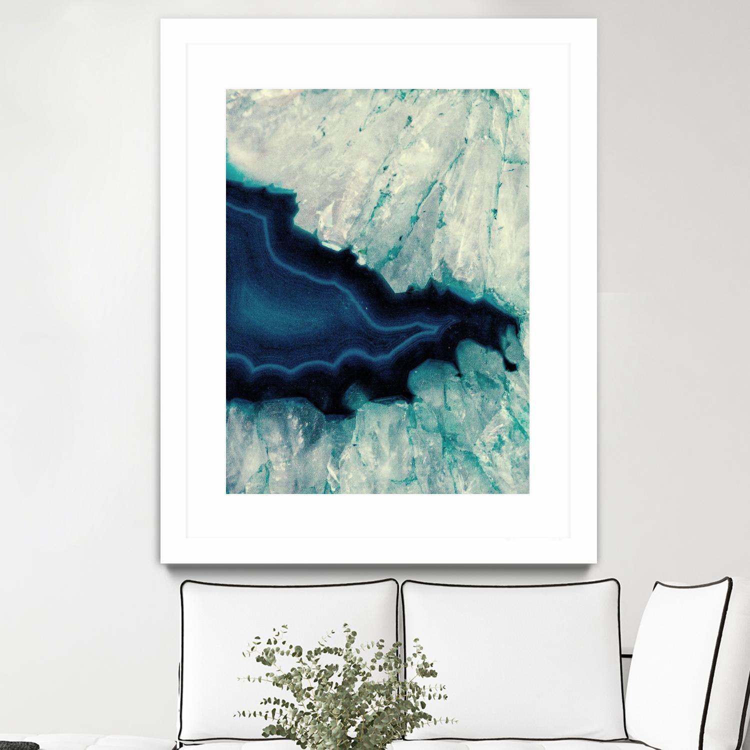 Up Close Blue Mineral II by Susan Bryant on GIANT ART - abstract 