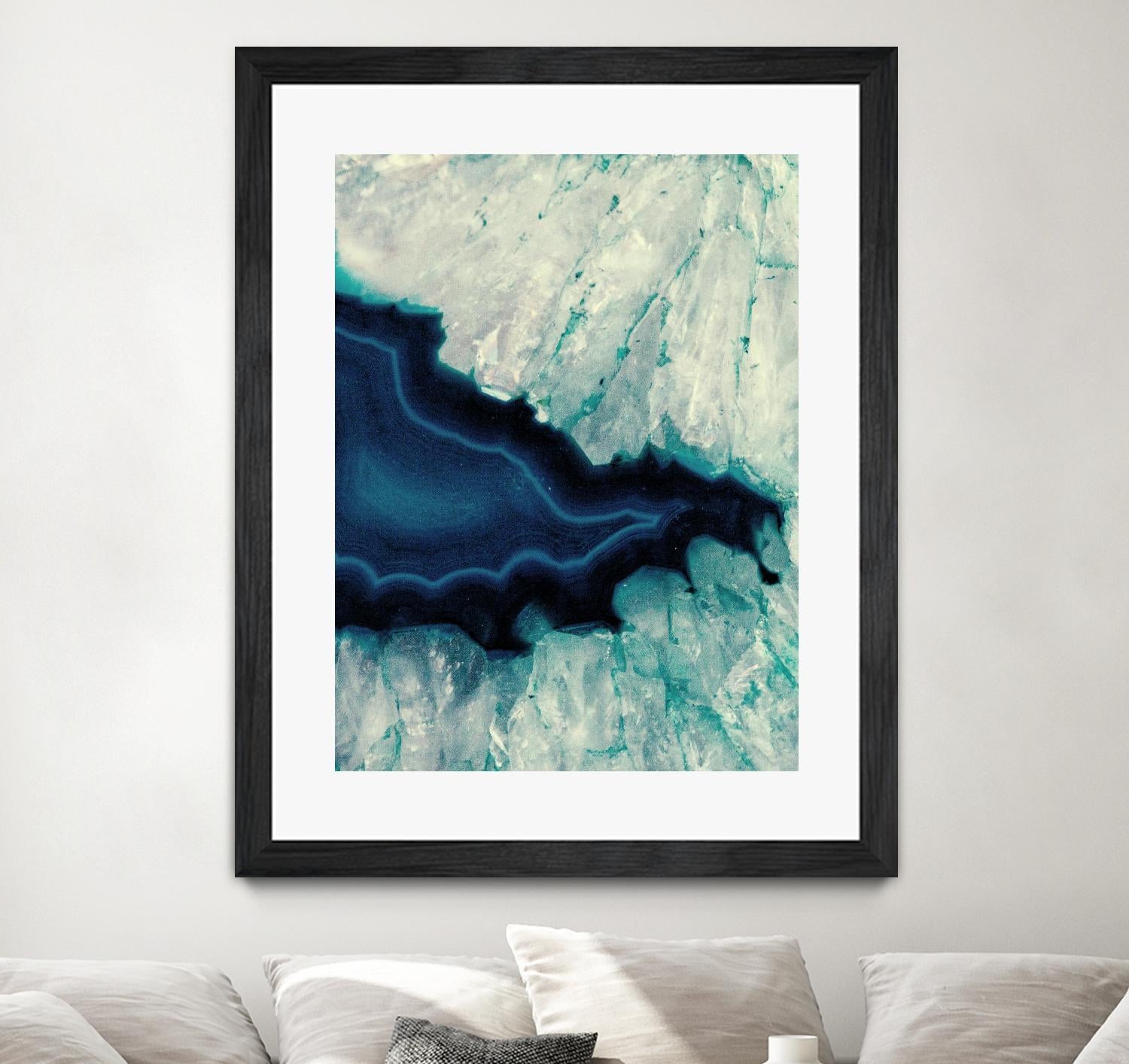 Up Close Blue Mineral II by Susan Bryant on GIANT ART - abstract 