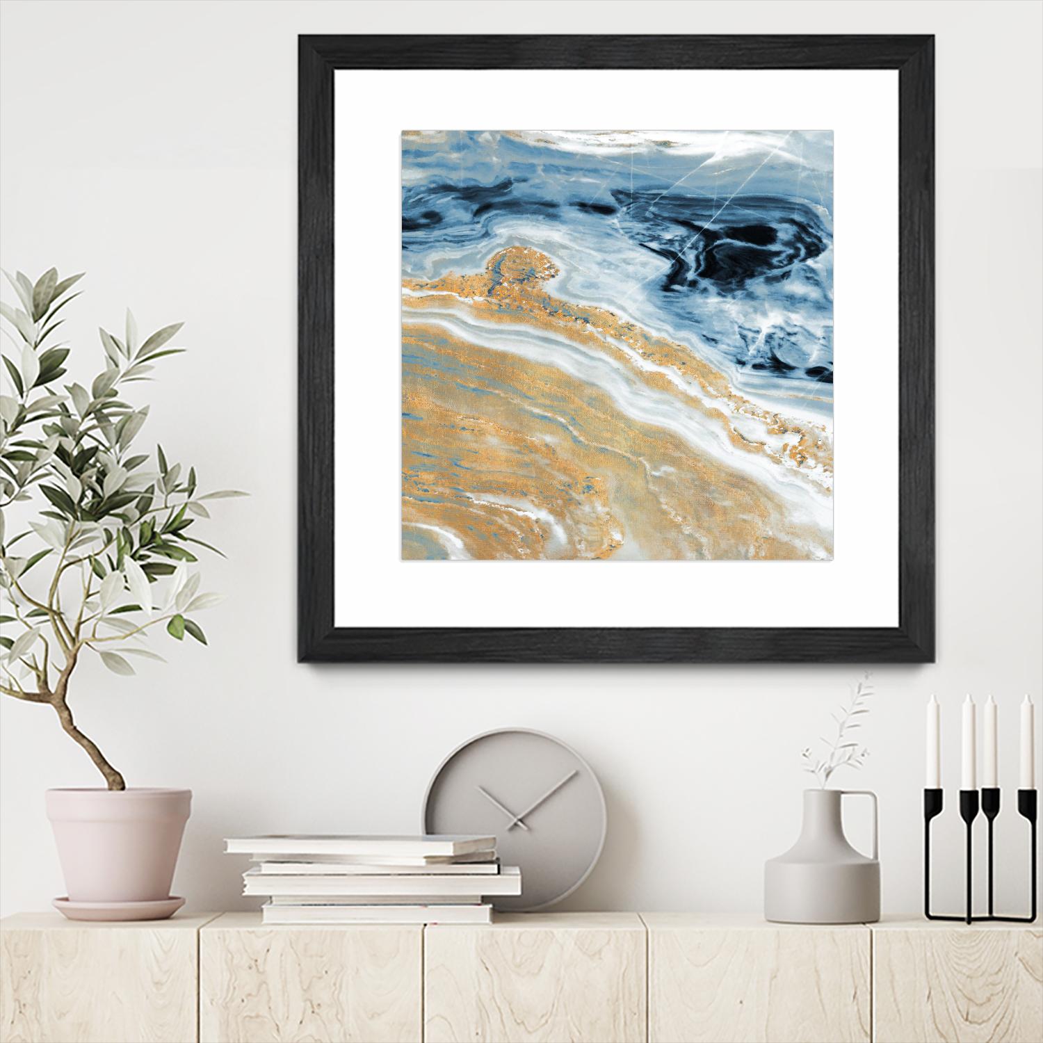 Clear Water With Gold I by Susan Bryant on GIANT ART - coastal photography