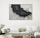 Dark Watercolor Agate Square by Susan Bryant on GIANT ART - abstract photography