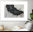 Dark Watercolor Agate Square by Susan Bryant on GIANT ART - abstract photography