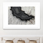 Dark Watercolor Agate Square by Susan Bryant on GIANT ART - abstract photography