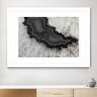 Dark Watercolor Agate Square by Susan Bryant on GIANT ART - abstract photography