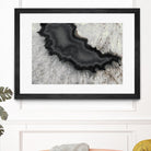 Dark Watercolor Agate Square by Susan Bryant on GIANT ART - abstract photography