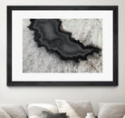 Dark Watercolor Agate Square by Susan Bryant on GIANT ART - abstract photography