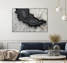 Dark Watercolor Agate Square by Susan Bryant on GIANT ART - abstract photography