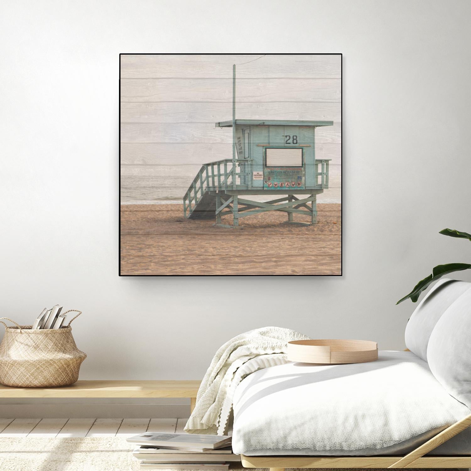Whitewashed Lifeguard Stand by Susan Bryant on GIANT ART - coastal photography