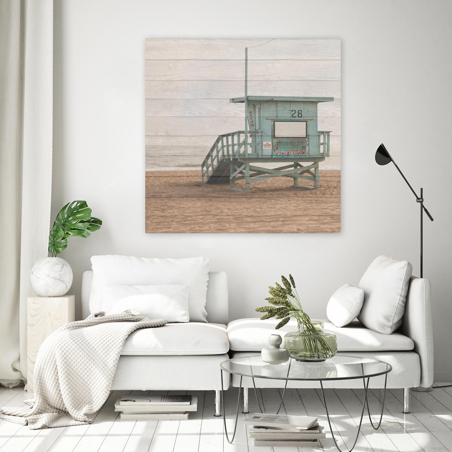 Whitewashed Lifeguard Stand by Susan Bryant on GIANT ART - coastal photography