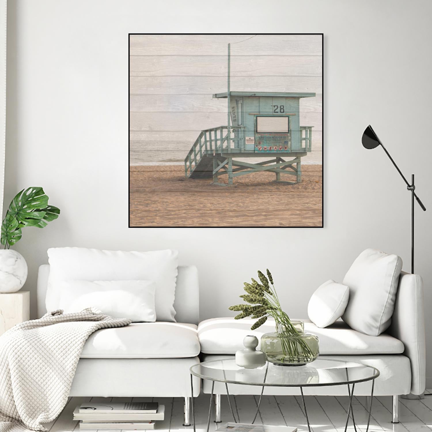 Whitewashed Lifeguard Stand by Susan Bryant on GIANT ART - coastal photography