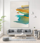 Amber Gold Vertical I by Lanie Loreth on GIANT ART - gold abstract