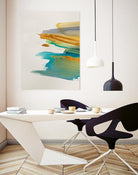 Amber Gold Vertical I by Lanie Loreth on GIANT ART - gold abstract