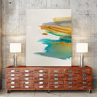 Amber Gold Vertical I by Lanie Loreth on GIANT ART - gold abstract