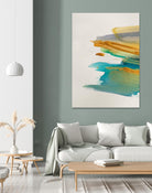 Amber Gold Vertical I by Lanie Loreth on GIANT ART - gold abstract