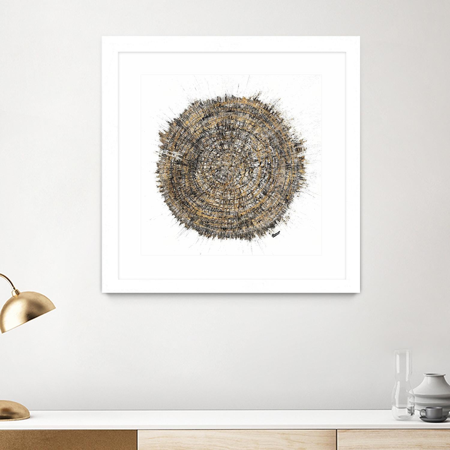 Mysterious Tree Ring by Roberto Gonzalez on GIANT ART - abstract 