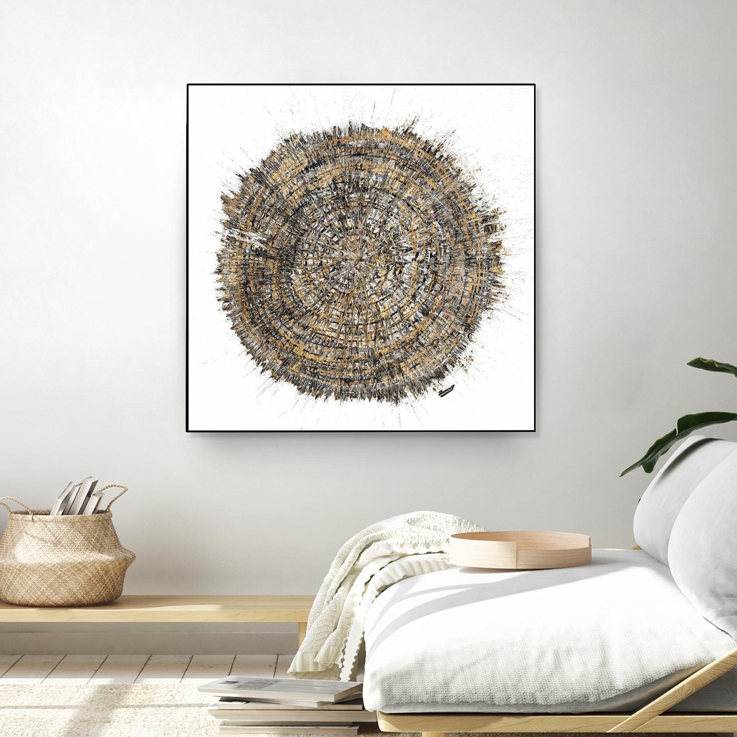 Mysterious Tree Ring by Roberto Gonzalez on GIANT ART - abstract 