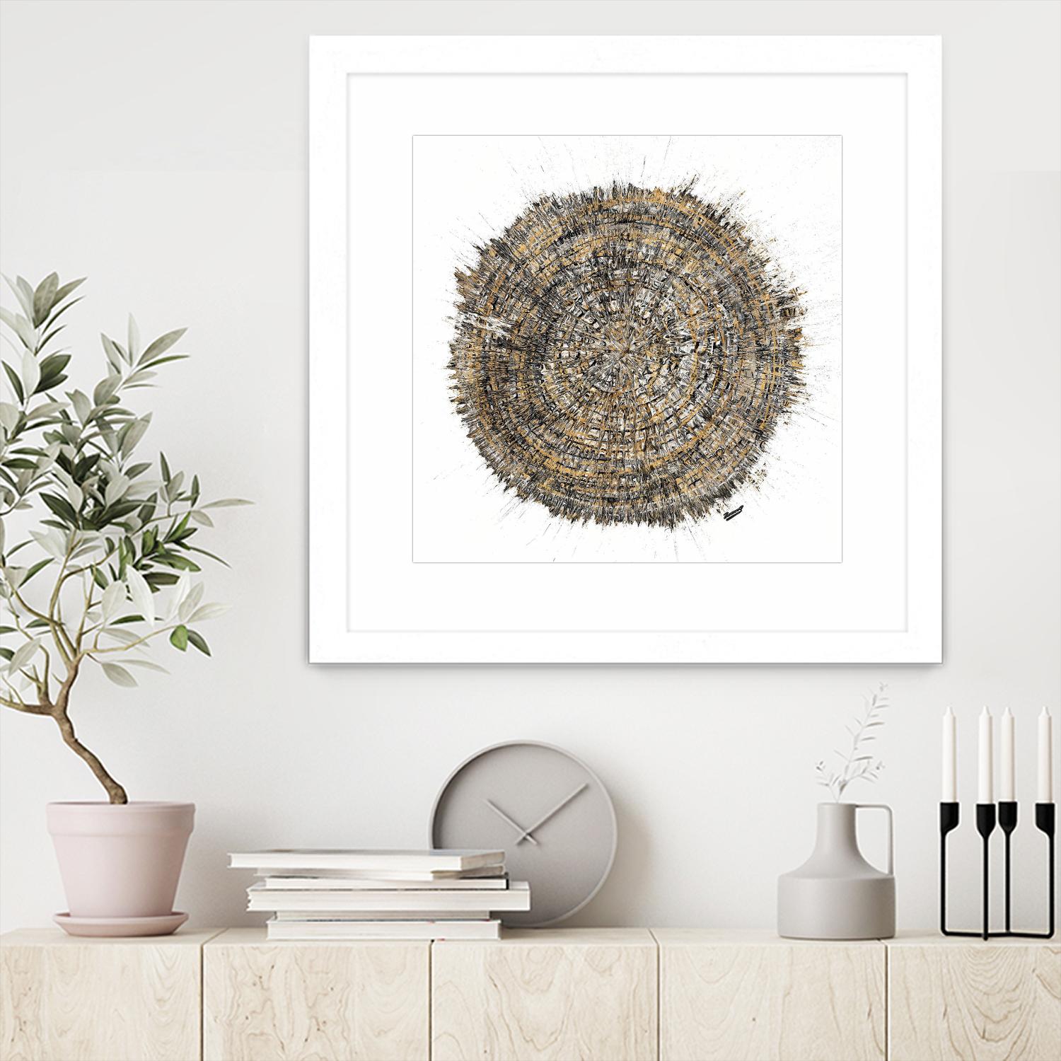 Mysterious Tree Ring by Roberto Gonzalez on GIANT ART - abstract 