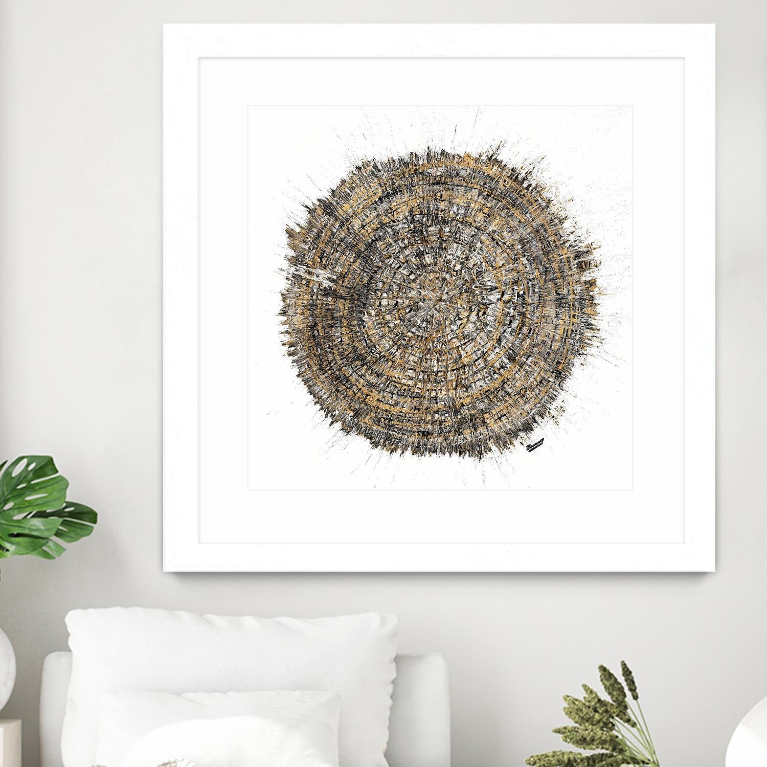 Mysterious Tree Ring by Roberto Gonzalez on GIANT ART - abstract 