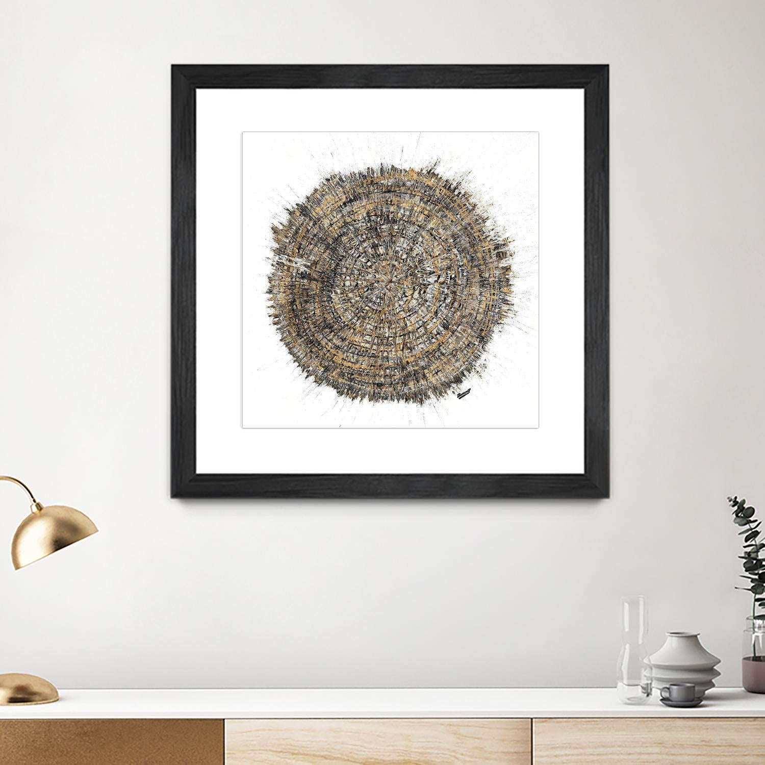 Mysterious Tree Ring by Roberto Gonzalez on GIANT ART - abstract 