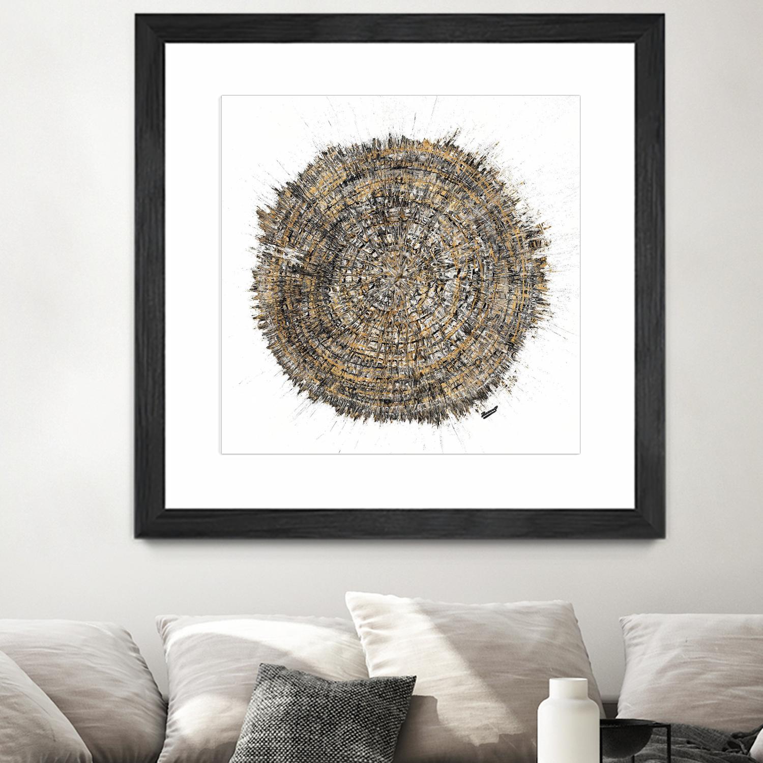 Mysterious Tree Ring by Roberto Gonzalez on GIANT ART - abstract 