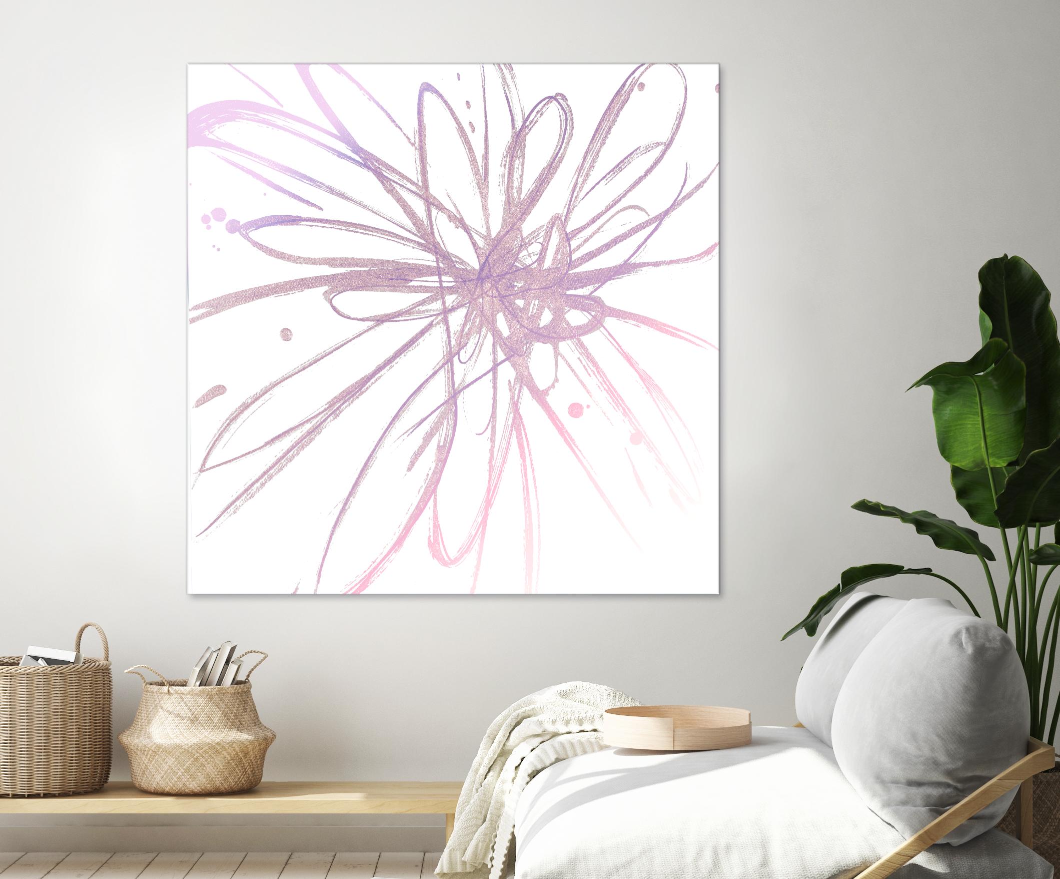 Pink Burst I by L. Hewitt on GIANT ART - multi abstract