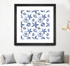 Deep Ocean Treasures White Pattern by Janice Gaynor on GIANT ART - coastal pattern