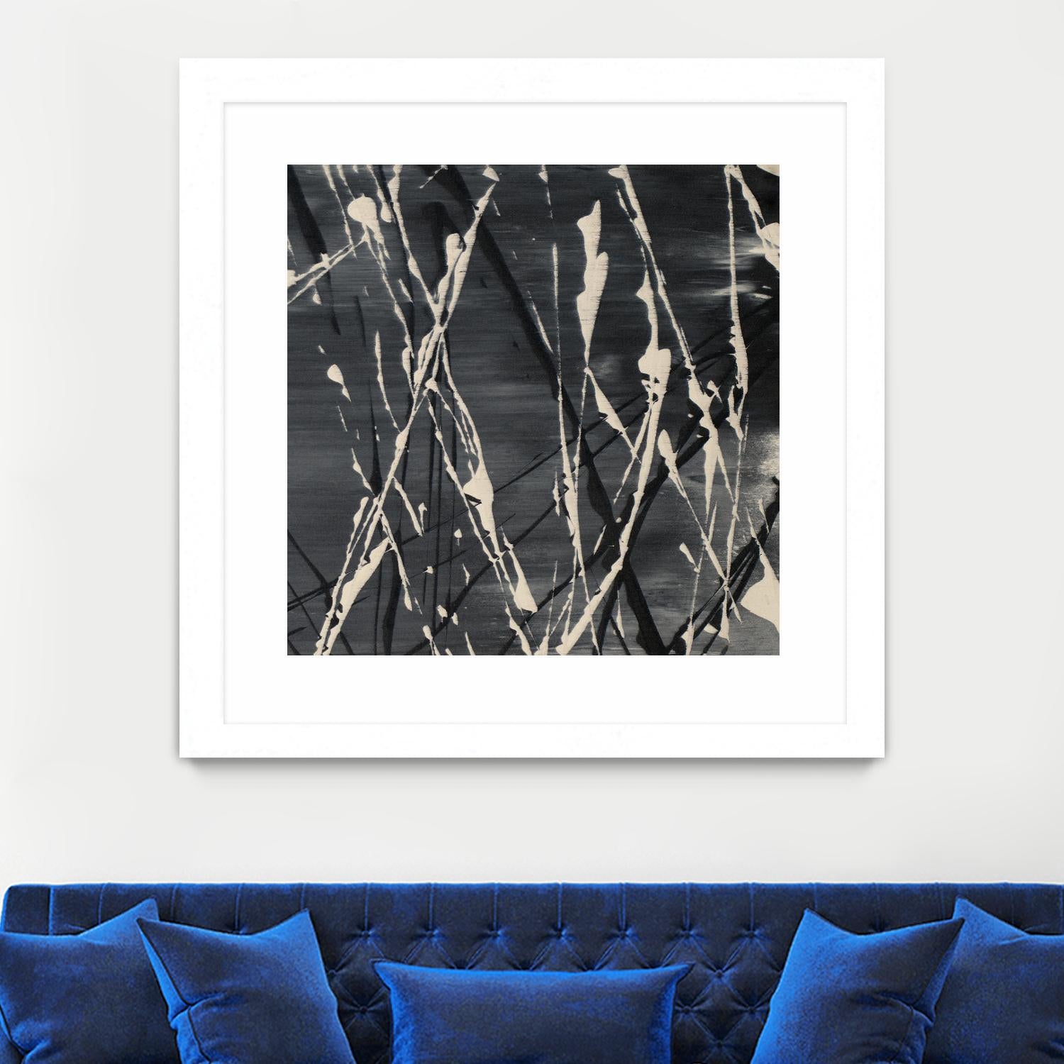 Dark Cloudy Mist II by Merri Pattinian on GIANT ART - abstract 