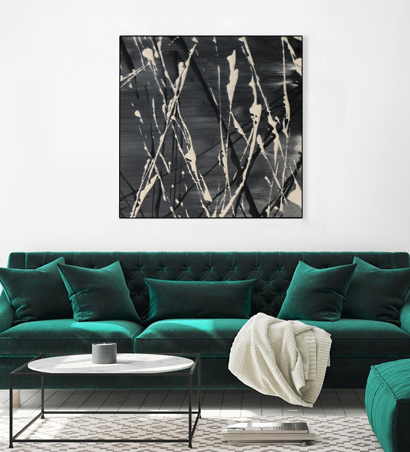 Dark Cloudy Mist II by Merri Pattinian on GIANT ART - abstract 