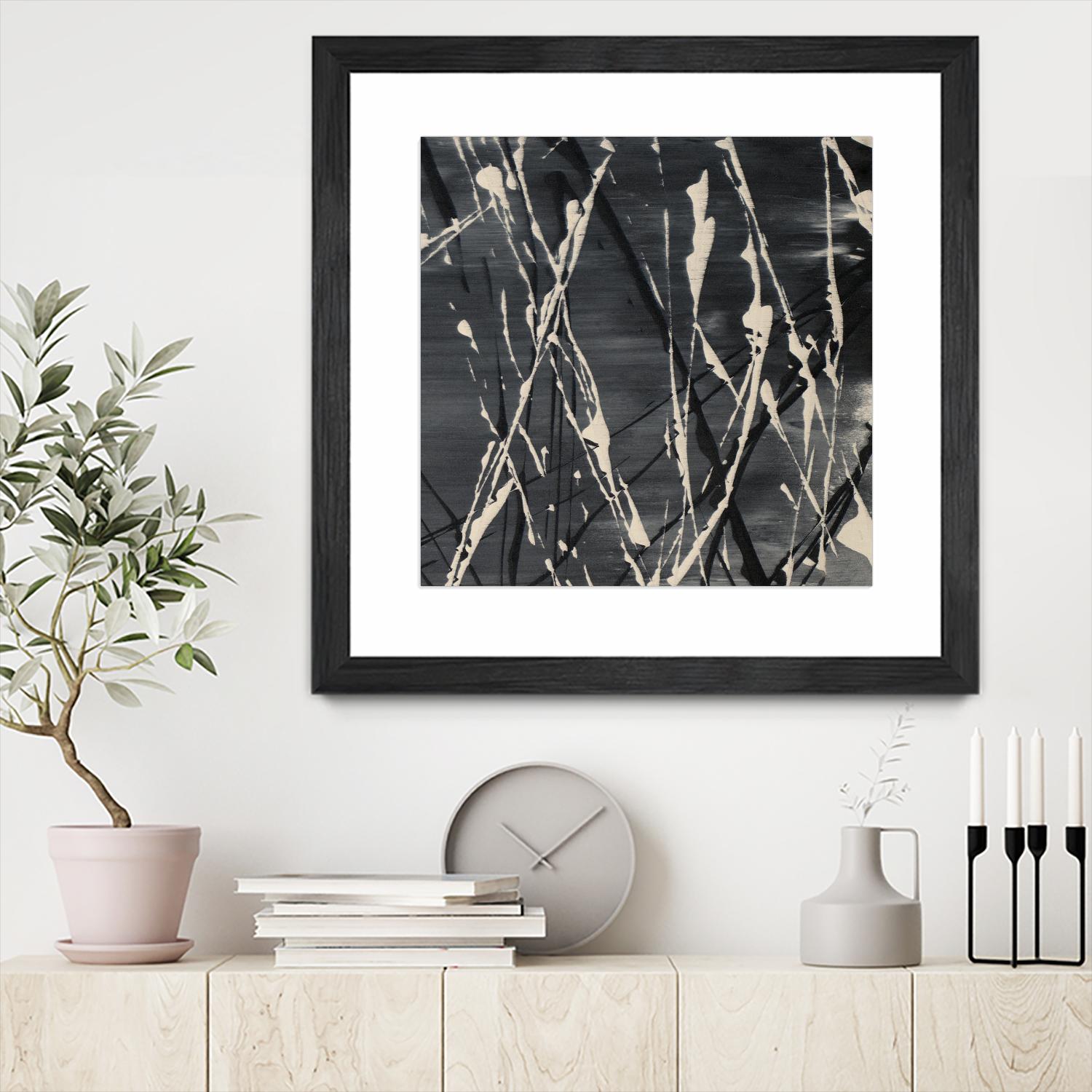 Dark Cloudy Mist II by Merri Pattinian on GIANT ART - abstract 