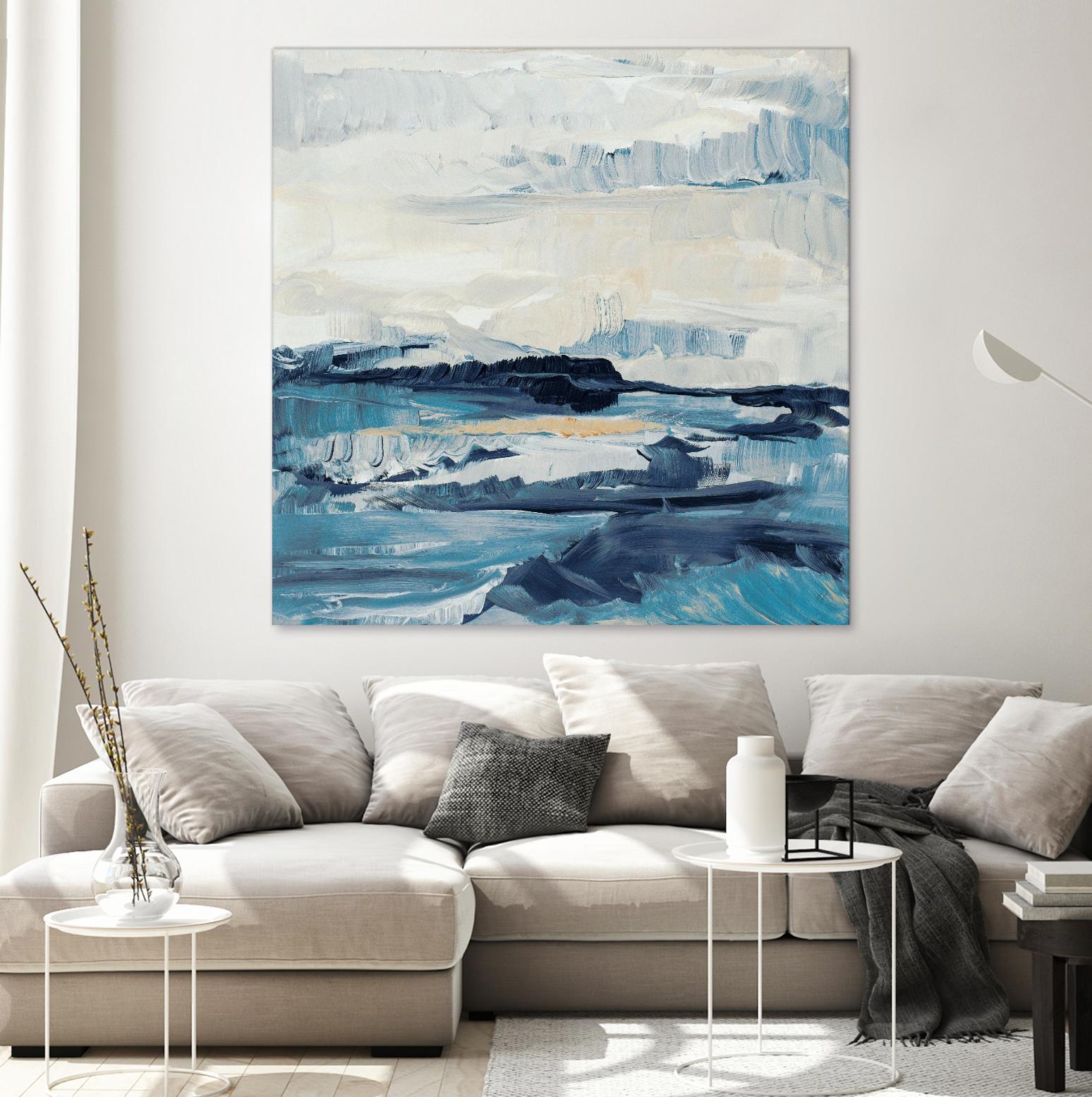 Freedom Of The Blue Sea I by Lanie Loreth on GIANT ART - coastal abstract