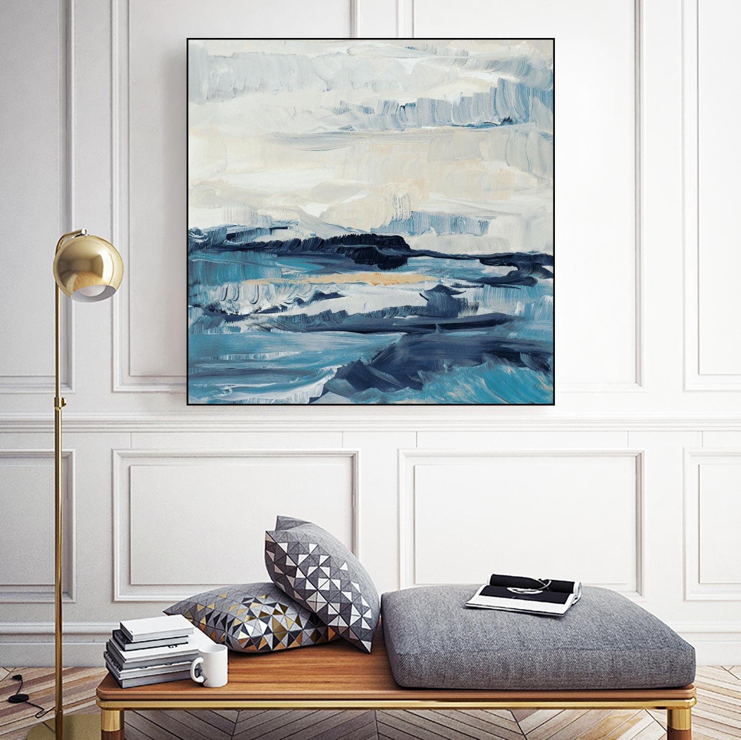 Freedom Of The Blue Sea I by Lanie Loreth on GIANT ART - coastal abstract