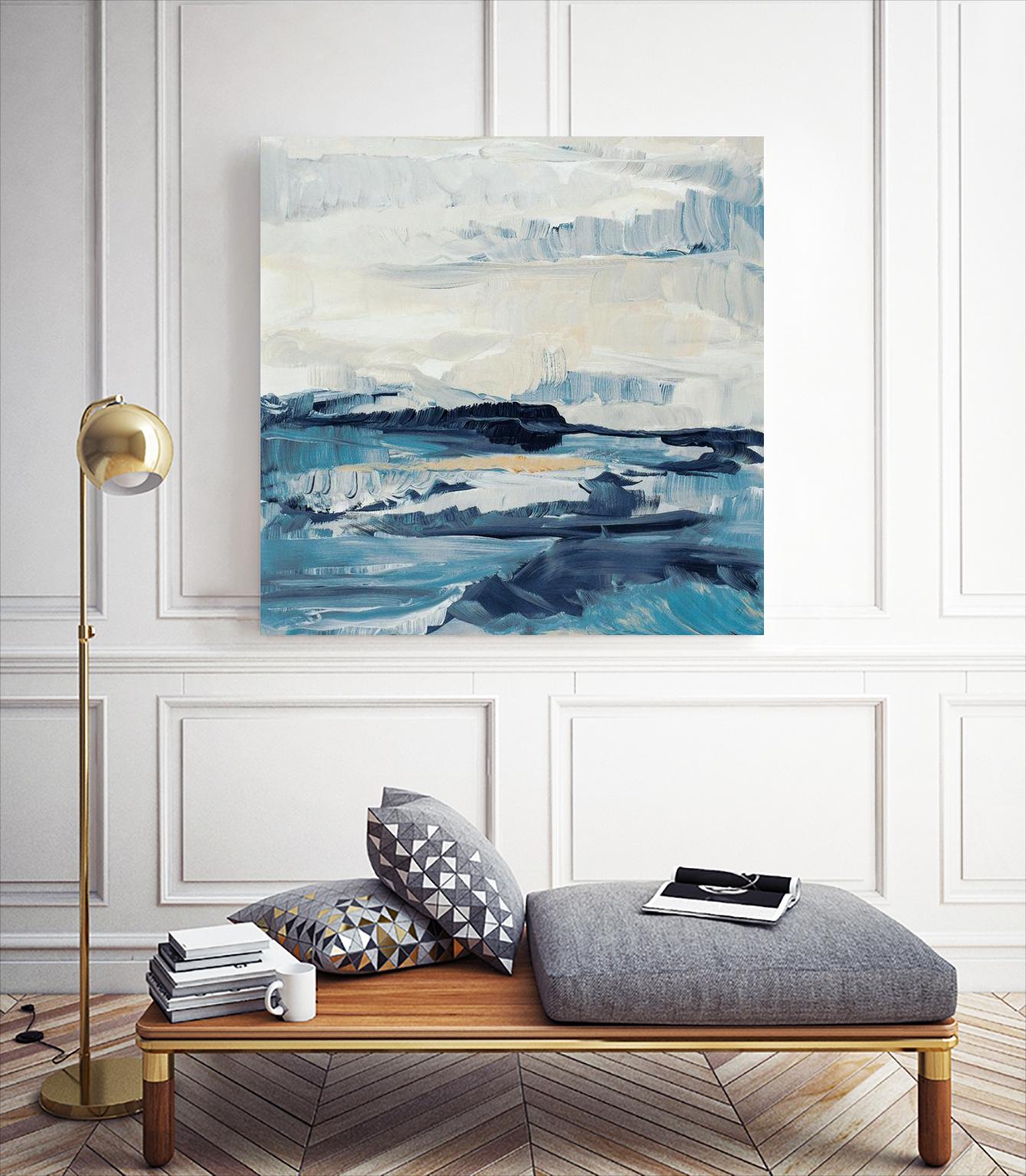 Freedom Of The Blue Sea I by Lanie Loreth on GIANT ART - coastal abstract