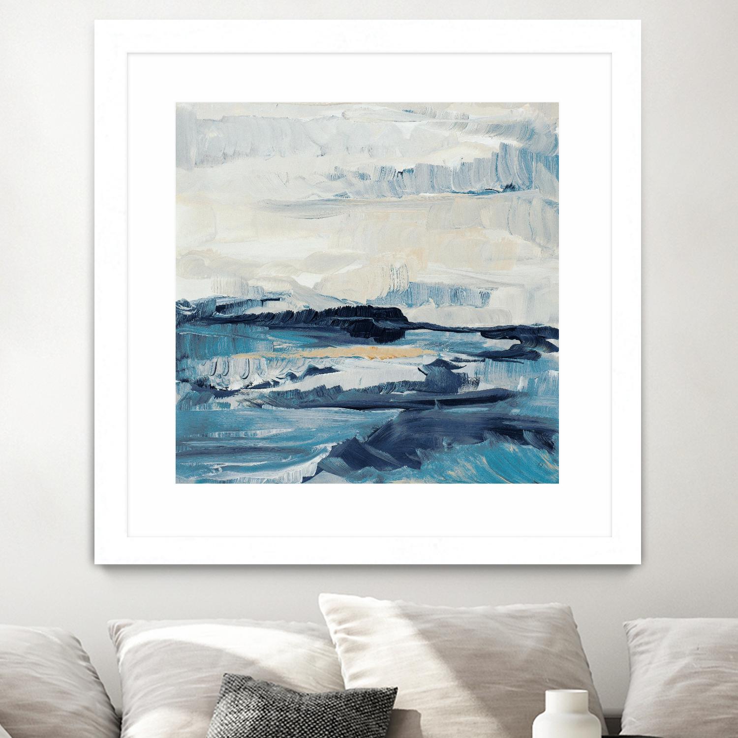 Freedom Of The Blue Sea I by Lanie Loreth on GIANT ART - coastal abstract