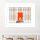 Mid Century Modern Front Door by Jen Bucheli on GIANT ART - decorative 